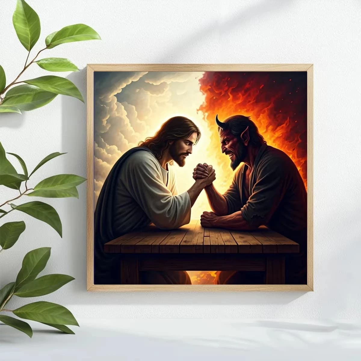 Puzzle da 500/1024 Pezzi con Personaggio di Lottatori di Arm Wrestling, Gioco Stimolante per Attività Familiare, per Sala Giochi, Camera da Letto, Regalo, Senza Cornice