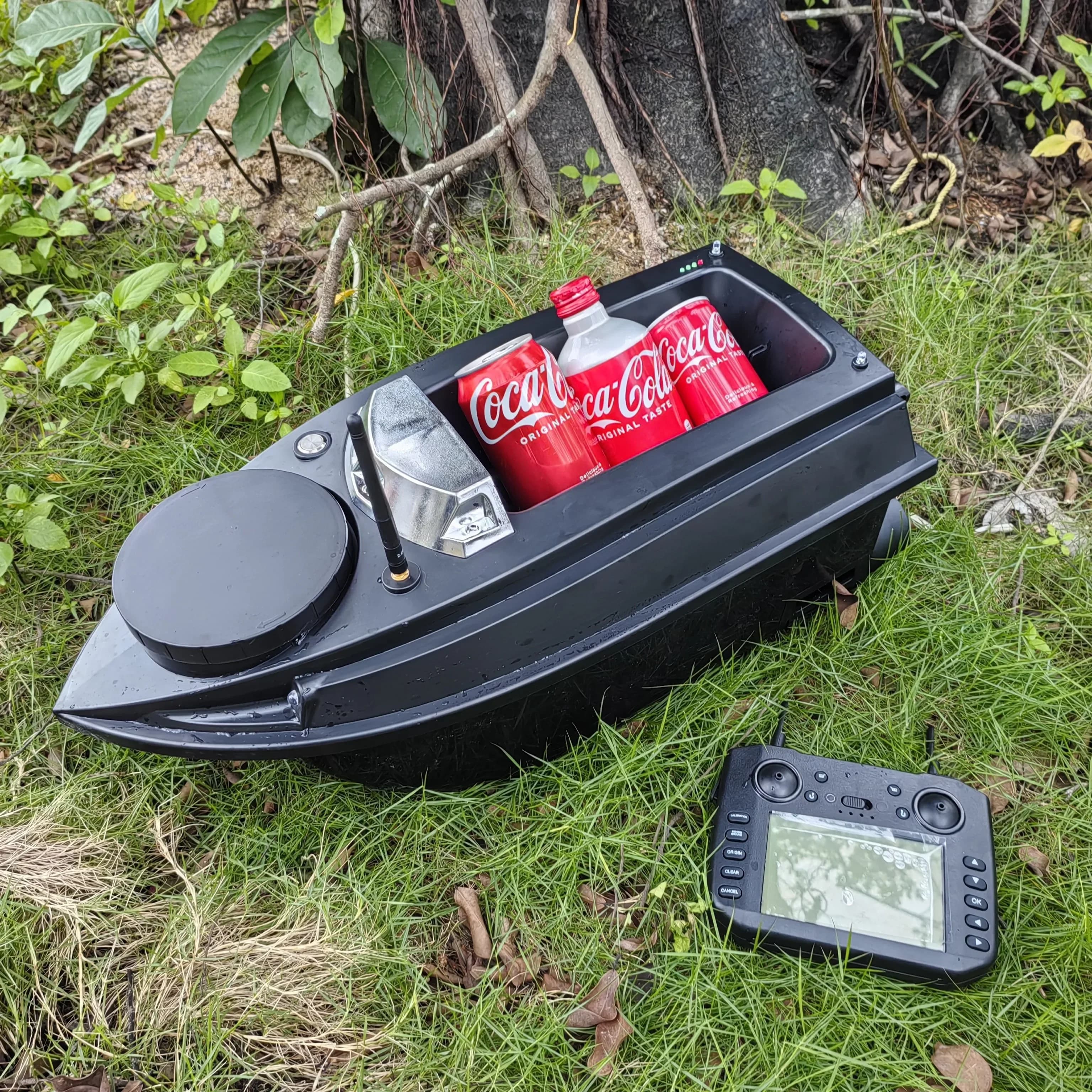 MAIYATANG Flytec V030 Fishfinder With GPS Sonar For Fishing RC Bait Boat 180 Anchor Points Double Hook Pull Net Lost Signal Retu
