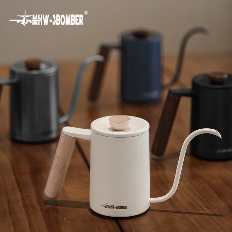 MHW-3BOMBER Planet Kettle for Manual Production Swan Neck Kettle Beef for drip coffee maker Kettle for pouring over the set of pots Tea with gooseneck