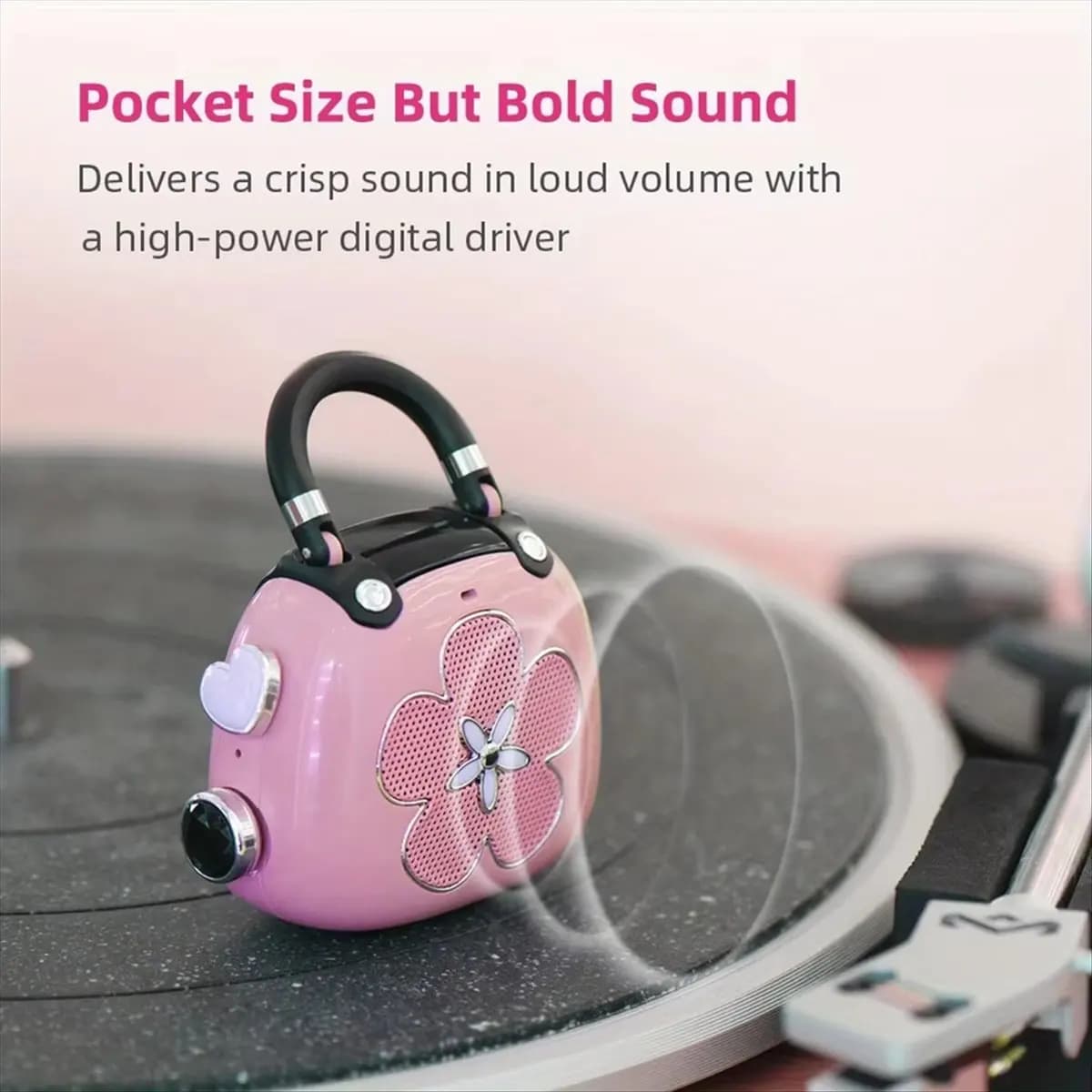 Mini altoparlante Bluetooth 5.3 Candy 5W Suono potente Lettore musicale MP3 carino Sound Box Altoparlanti portatili wireless Regalo ideale,B