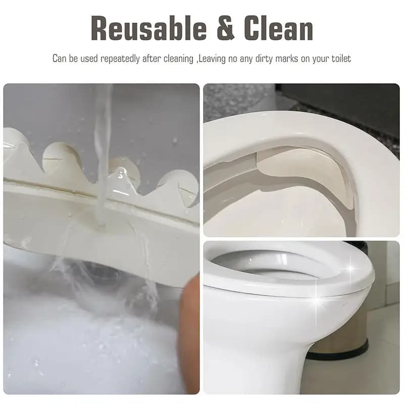 Deflettore per Urina per Bambini, Protezione Anti-Spruzzo per WC, Facile Installazione, per Maschi e Femmine