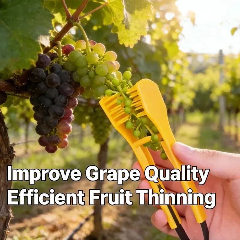 Pettine per la selezione delle bacche (1 pz), Strumento professionale per la rimozione di fiori e frutti, Attrezzo agricolo da giardinaggio per la crescita delle uve e dei frutti