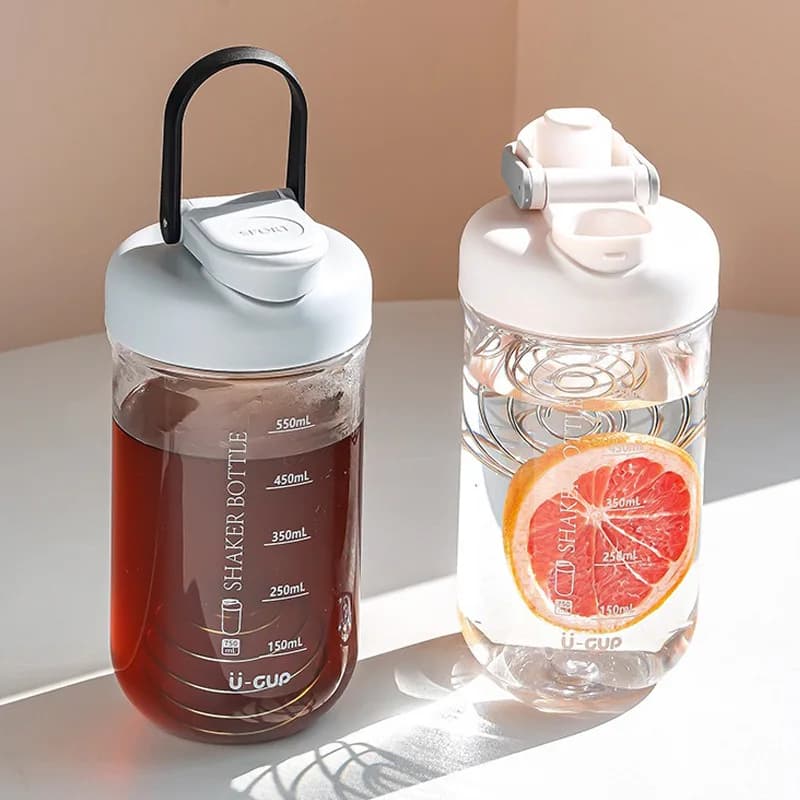 Borraccia portatile da 500 ml in Tritan per proteine in polvere, ideale per l'allenamento in palestra e per gli appassionati di fitness