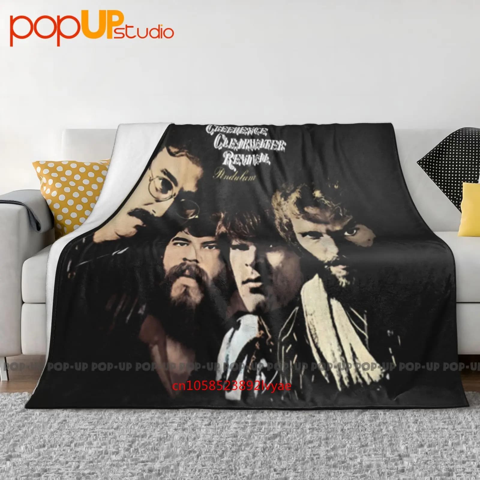 Retro Creedence Clearwater Revival Pendolo Coperta ultra morbida Trapunta Copridivano invernale Copridivano