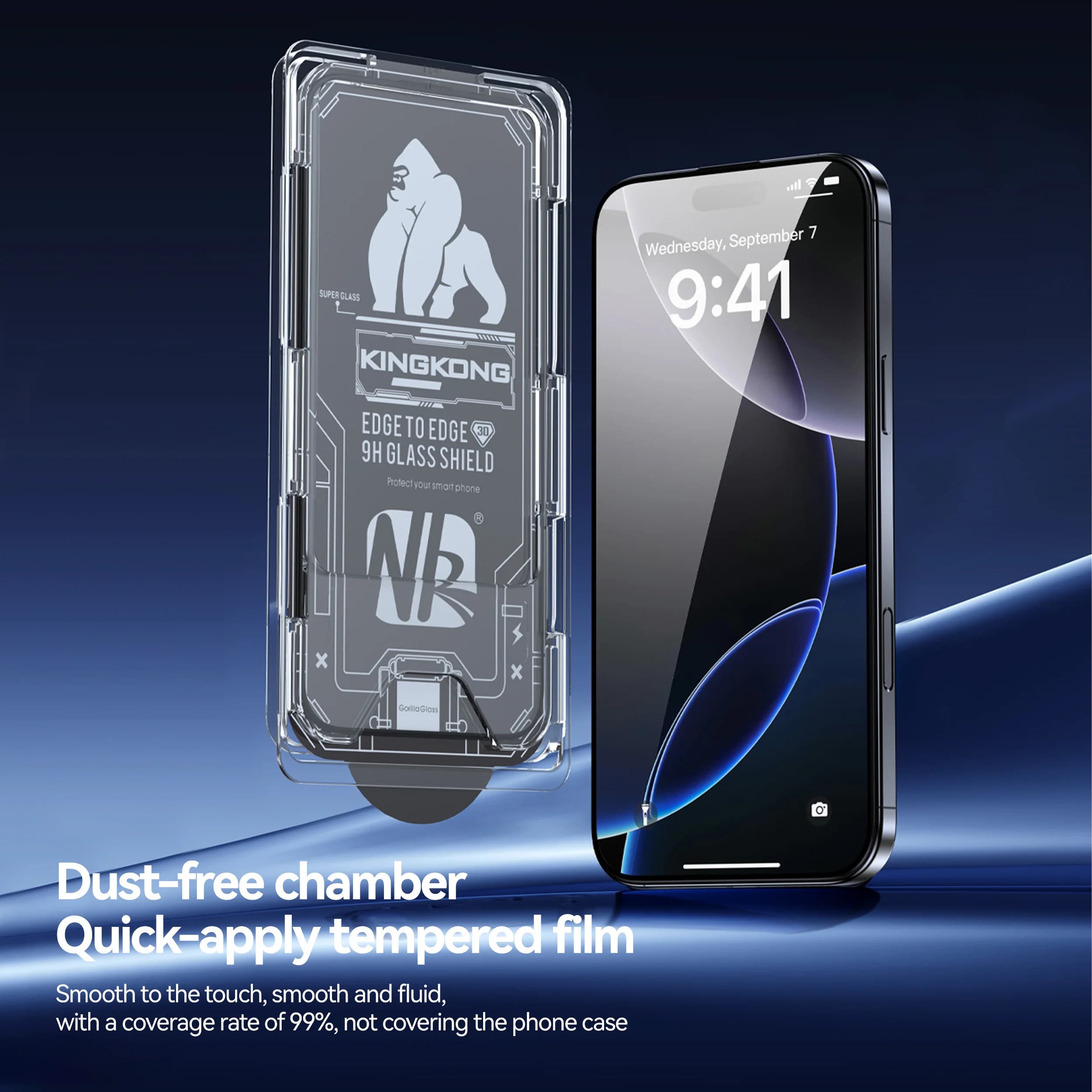 3Pcs Dust Free Install Screen Protector for IQOO 12 Neo 9S Pro 10R Z9 Turbo Plus Z10x Z10 Lite 5G Removal Kit Temper Glass Film