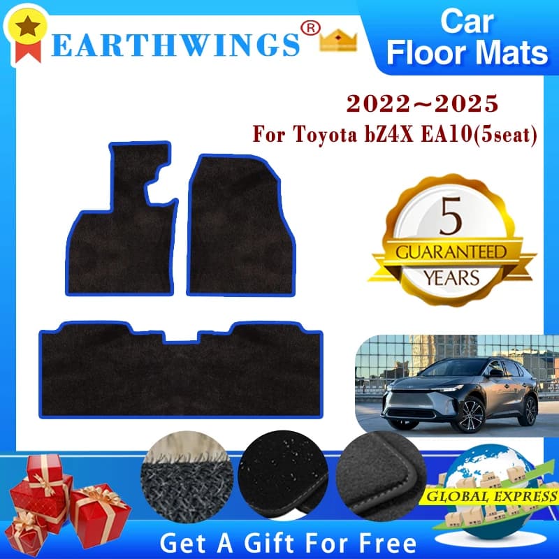 Tappetini Auto per Toyota bZ4X EA10 Subaru Solterra 2022 ~ 2025 5 porte SUV Luxury Foot tappeti piede Set completo pad accessori Auto