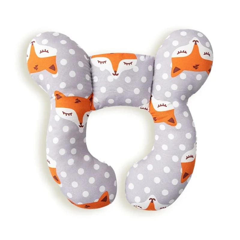 Cuscino per bambini cuscino per auto da viaggio Cuscino per passeggino multifunzionale Nuovo cuscino a forma di U per bambini in cotone morbido