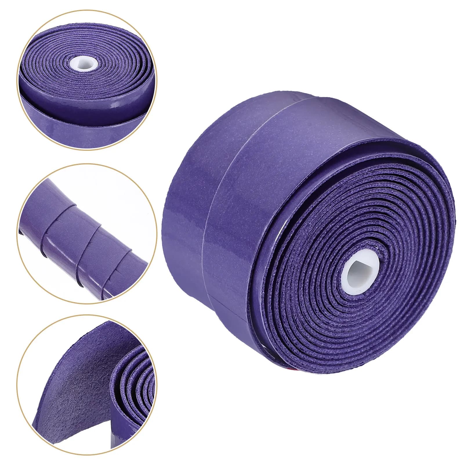 10 Rotoli di Nastro per Impugnatura Tennis in PU, Antiscivolo, Fascia Assorbente per Racchette da Badminton, Nastro Avvolgente per Manici ad Alta Prestazione