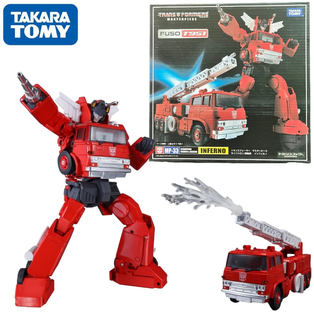 Trasformazione Capolavoro KO MP-33 MP33 Inferno G1 Serie Versione Action Figure Collezione Robot Regali Giocattoli