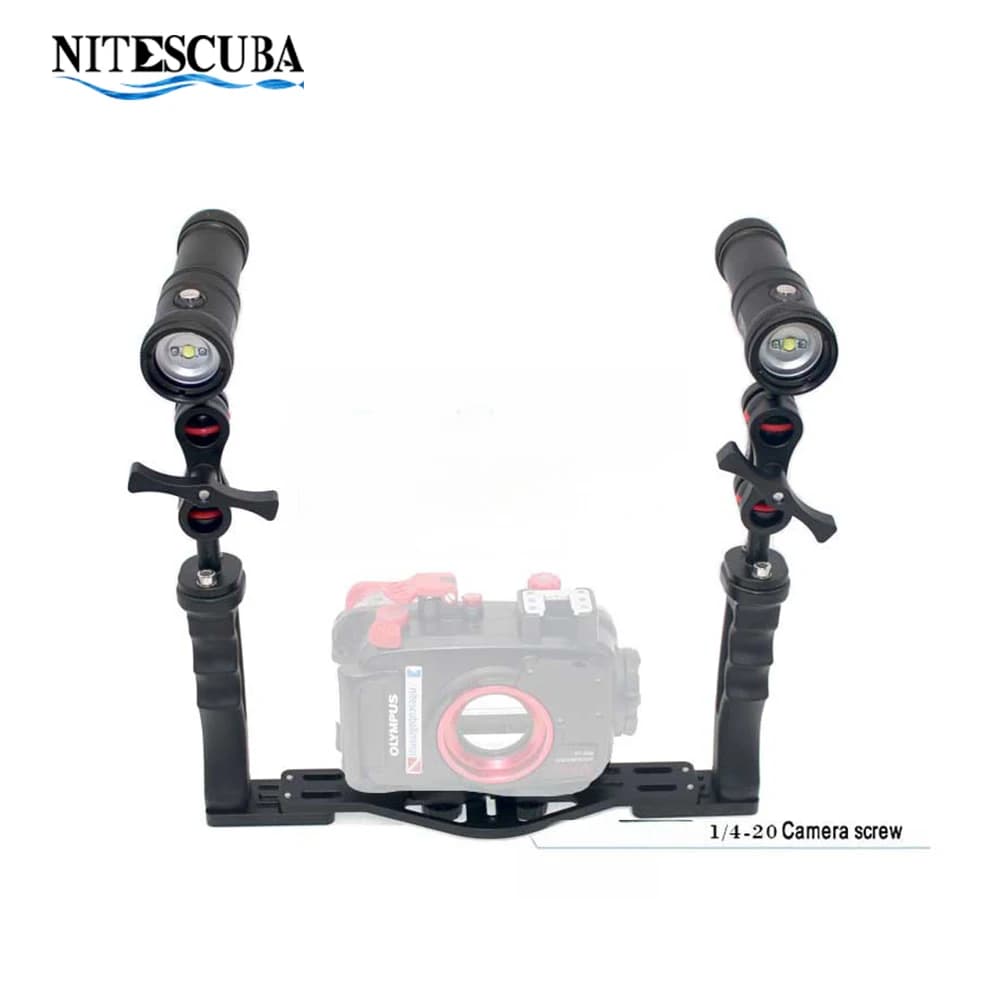 Nitescuba Diving Photography Set Suitable Tray Combo Kit 2000lume Video Light Olympus Tg6 Gopro Hero Camera Housing Underwater