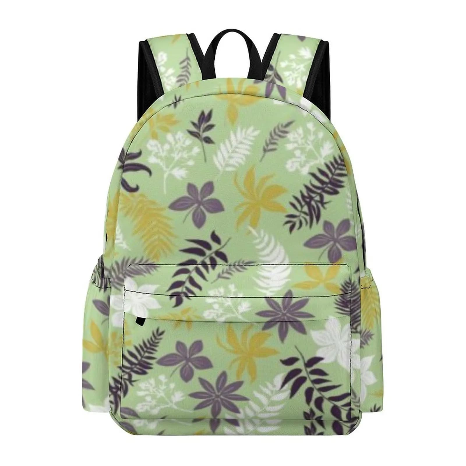 Zaini personalizzabili con motivi di fiori tropicali Zaini stile campus da 16,5 pollici