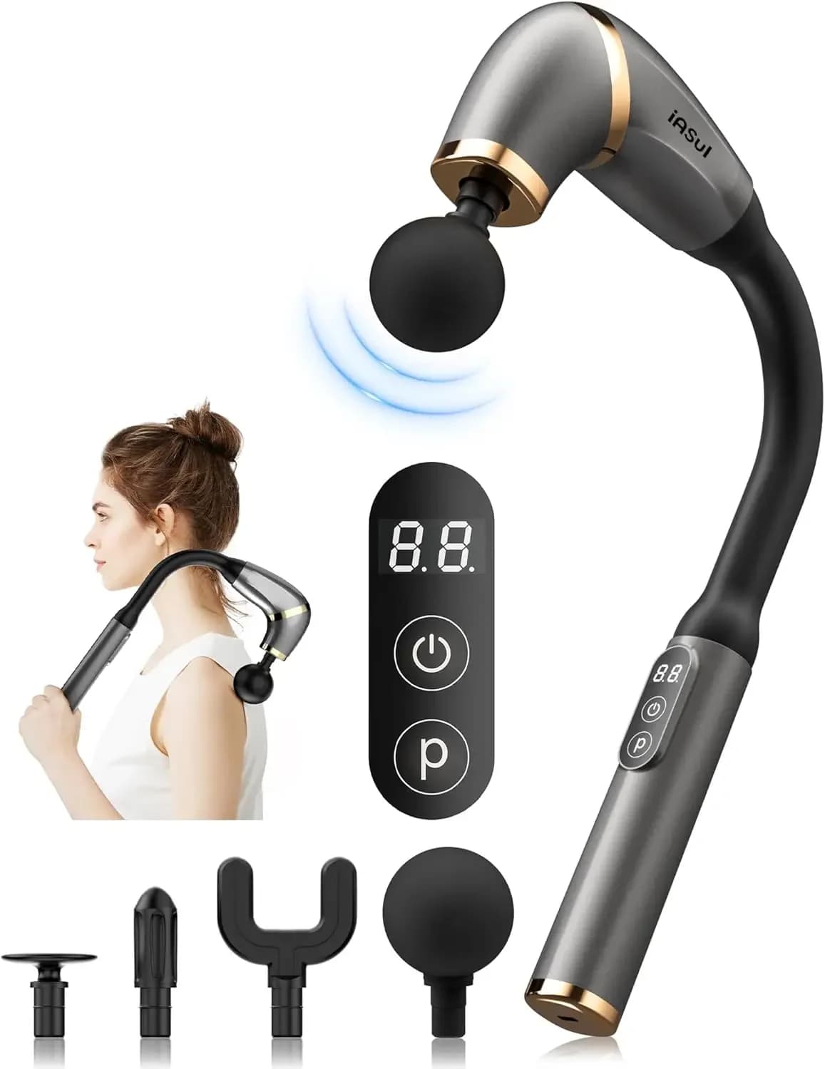 Pistola per band Maniglia Gomito 3 modes 6 marches Regular muscle relaxation Massage Percussion hammer for athletes