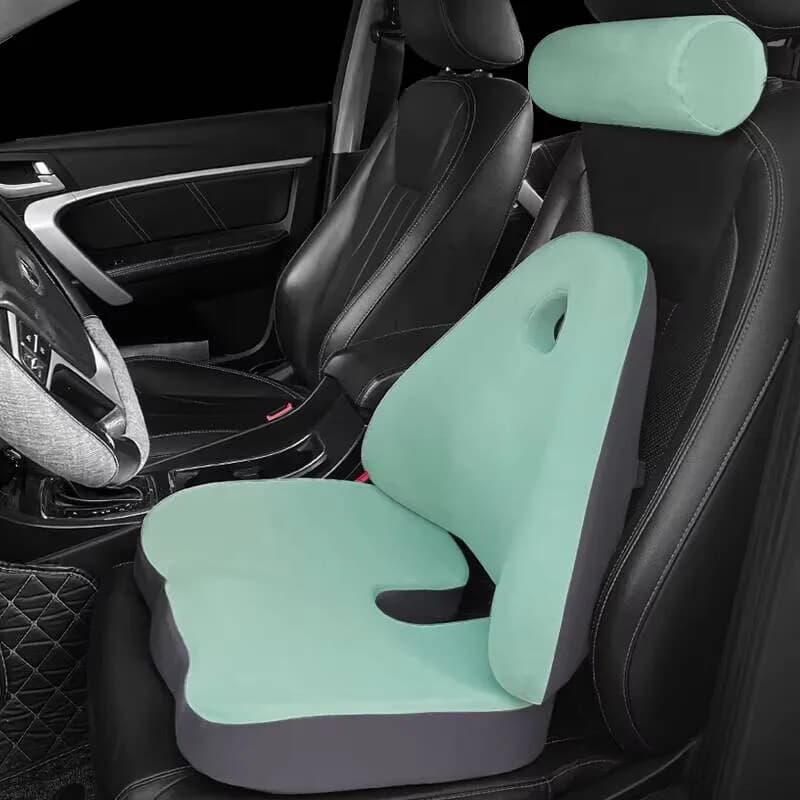 Cuscino per seggiolino auto Cuscino di supporto per la schiena Memory Foam per alleviare il dolore Cuscino per sedia da ufficio Massaggio in vita Cuscino ortopedico lombare