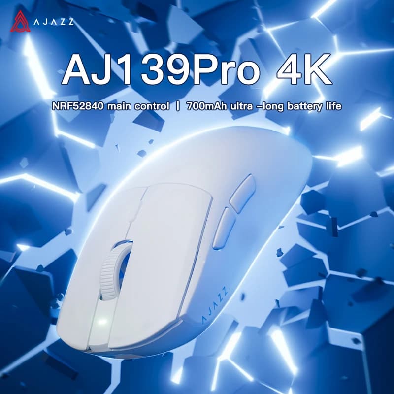 Mouse wireless Ajazz AJ139PRO 4K 4000HZ 26000 dpi I Mouse da gioco cablato PAW3395 per laptop da gioco Tablet PC ottico