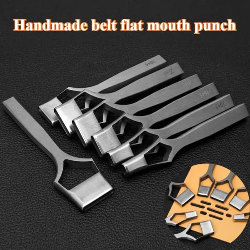 Leather Smooth Angle Punching Machine with Various Specifications, Accessories for Making Bags/Cinture Leather Fai-da- ♪
