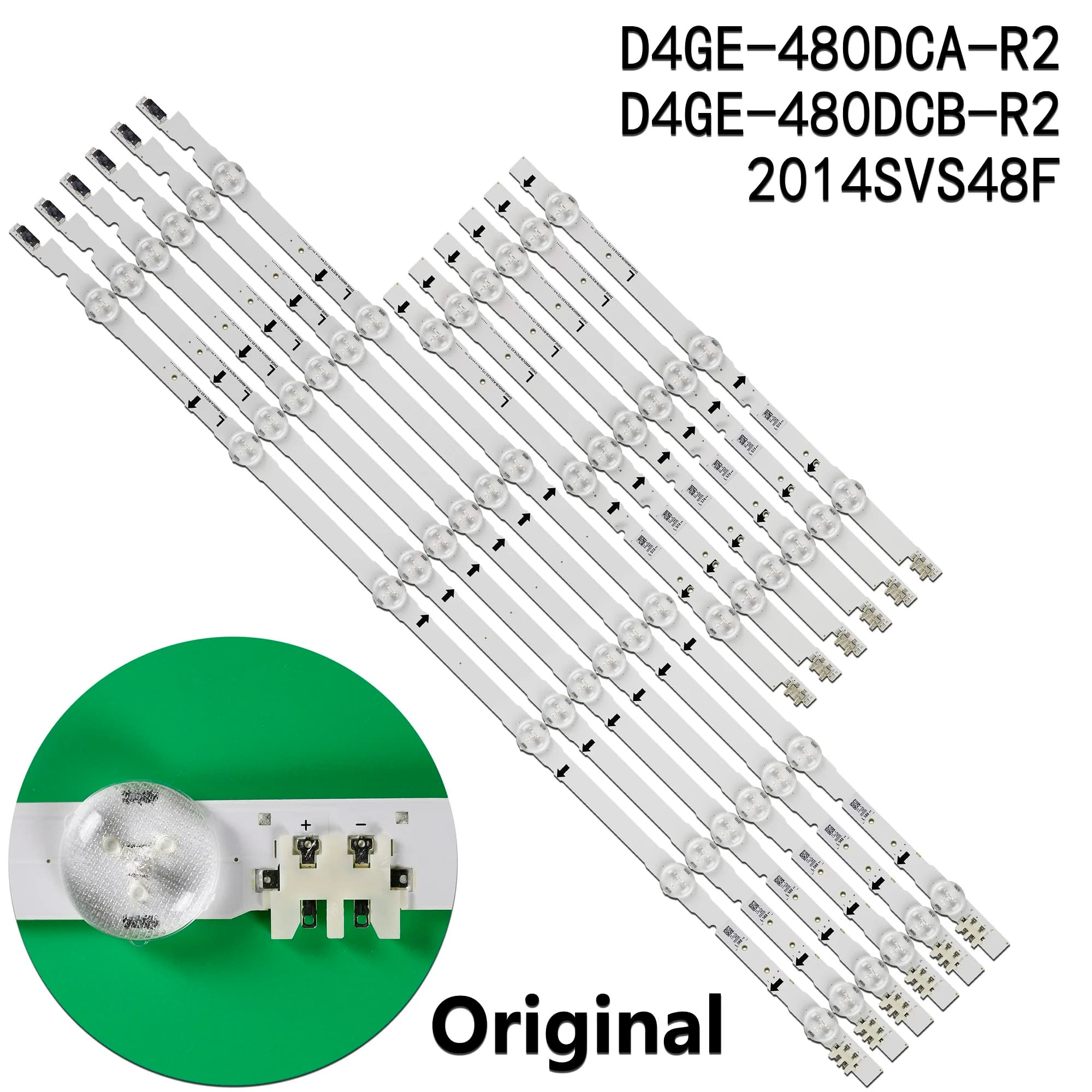 1set LED Strip For 2014SVS48F_3228_R03 L06 LM41-00099D LM41-00099E UE48J6200 UE48J6200AR UE48J6270 GH048BGLV2H CY-GH048BGLV8H