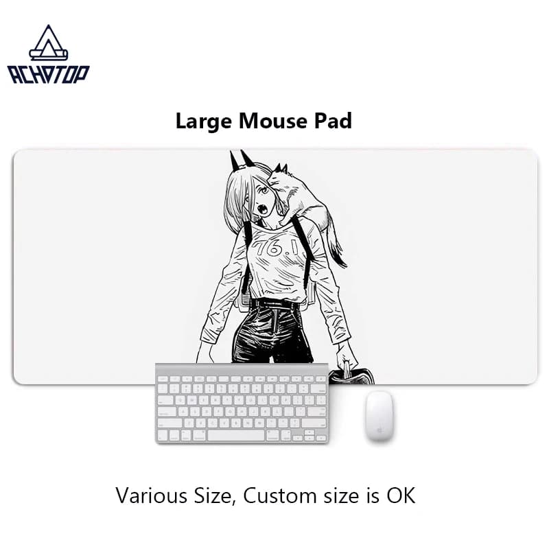 Tappetino per mouse grande ragazza e gatto tappetino per mouse con tastiera in gomma xxl tappetino per mouse antiscivolo per giocatori tappetino per mouse per laptop