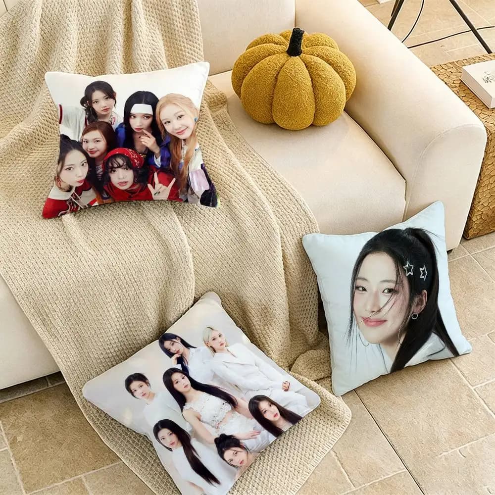 B-Babymonster CHOOM RUKA PHARITA ASA AHYEON Federa con motivo stampato per copricuscino per divano del soggiorno