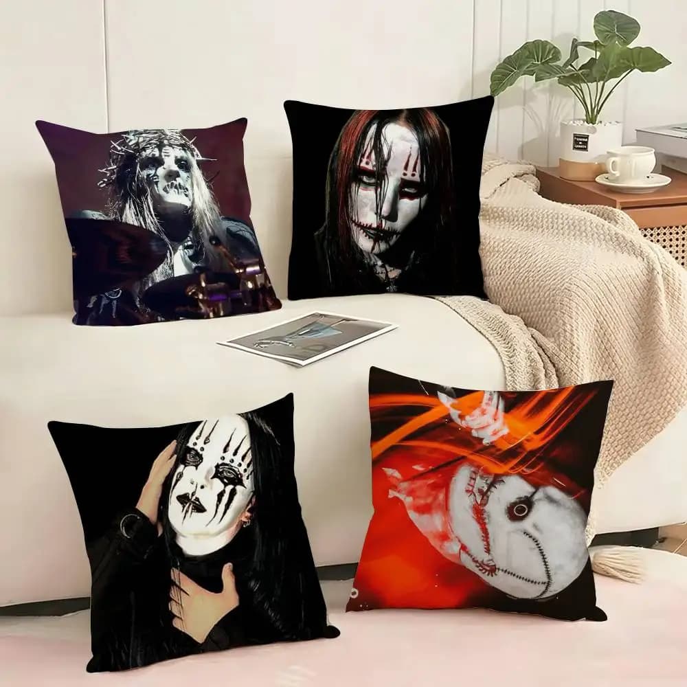 Music Slipknot Joey Jordison Square Double-Sided printed Pillow Case Bedroom Bedside Pillow Sofa Cushion Cover Gift