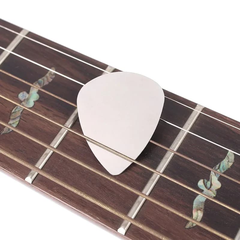 10 pz/confezione Plettri per Chitarra 0,3mm in Acciaio Inossidabile, Plettri per Chitarra Elettrica e Basso, Accessori e Ricambi per Chitarra