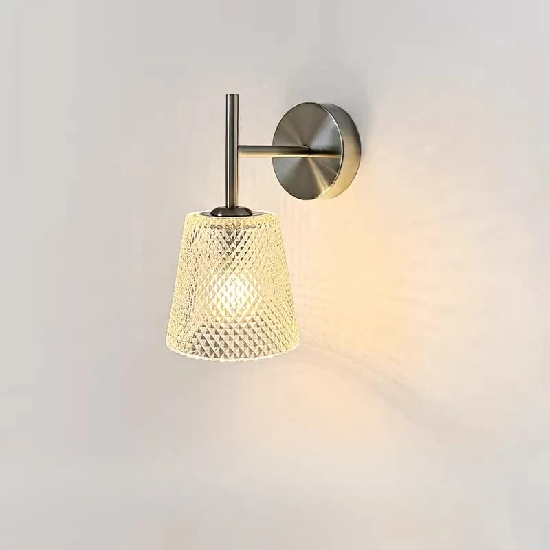 Lampada da Parete a LED in Vetro Trasparente per Camera da Letto, Bagno, Specchio, Scale, Corridoi di Hotel, Comodini, Studio - Applique Moderne d'Atmosfera