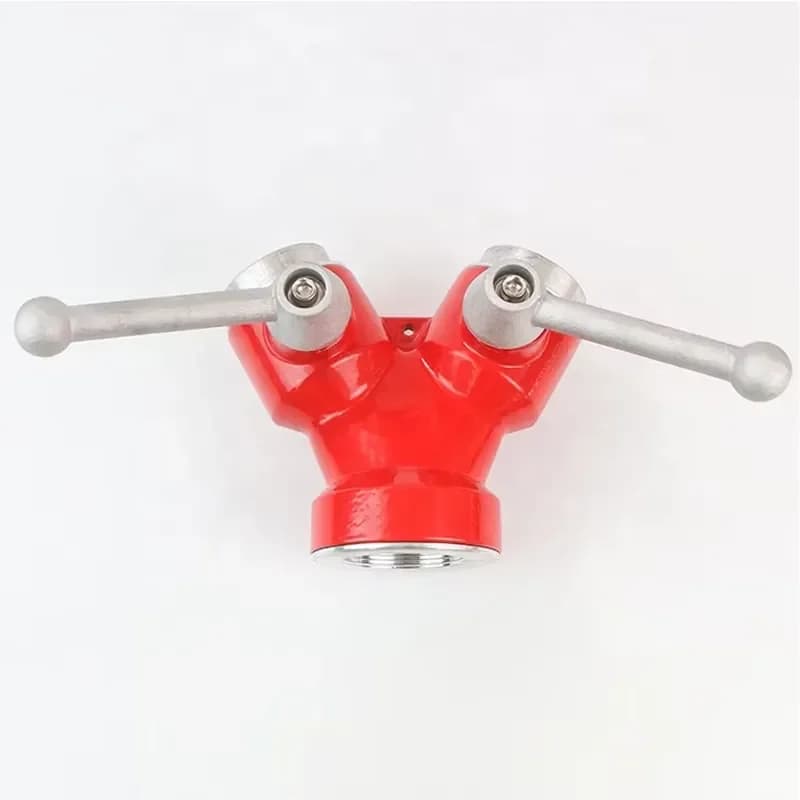for 3 Way Water Divider Y Type Fire Fighting Valve for 2 Way Aluminum Ball Valve with Coupling Brass