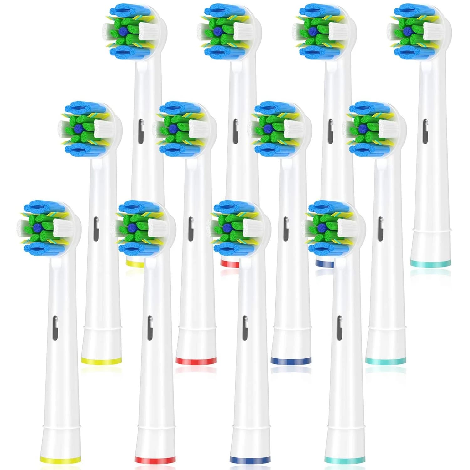 Testine di ricambio compatibili con spazzolino elettrico Braun Oral b - Testina per spazzolino in filo interdentale per Oral B Pro 1000 (confezione da 12)