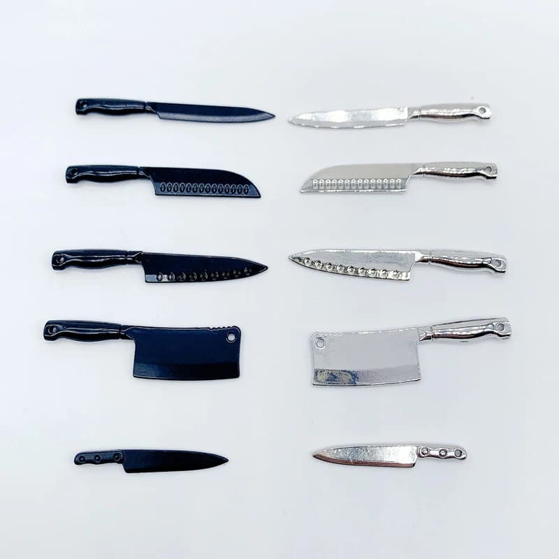 1/12 doll house Mini knives model home kitchen dolls kitchen utensils accessories for children imitation toys games