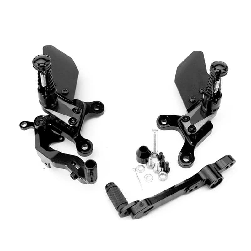 Kit Pedane Regolabili Posteriori in Alluminio per Moto Yamaha MT-09 MT 09 SP XSR900 GP Accessori MT 09 2024 2025