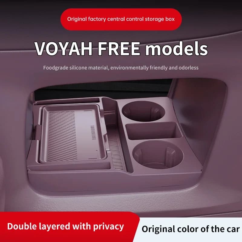 2025 For VOYAH FREE: Silicone Organizing Mat for Central Console, Interior Car Accessories