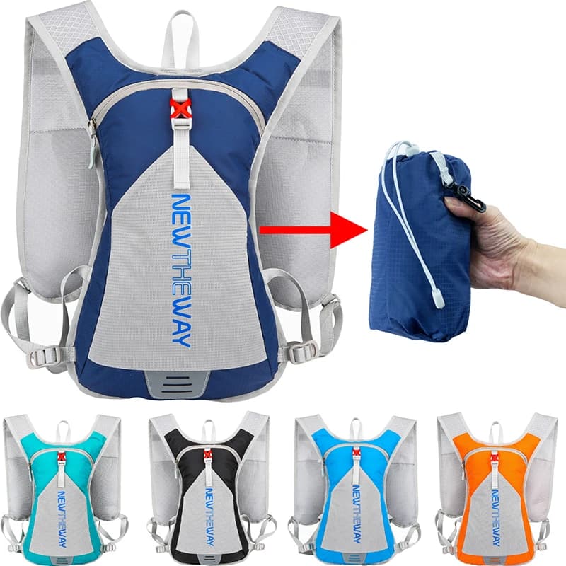 Zaino pieghevole portatile Bike Cycling Water Bag Storage zaino Run Sport arrampicata escursionismo zaino idratazione zaino della vescica