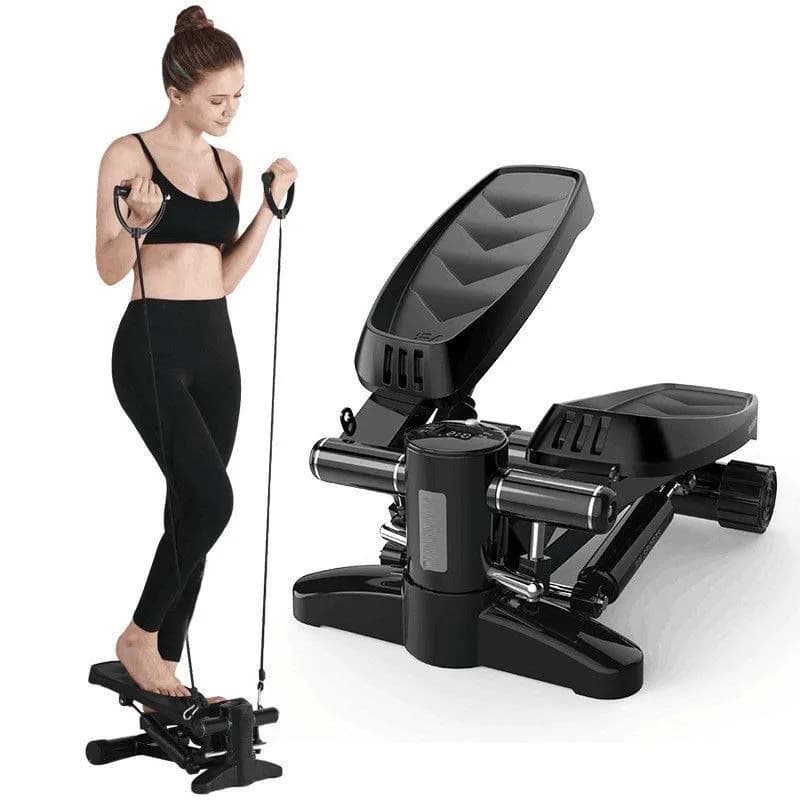 Twist Stepper Machine Fitness Yoga Stair Uso domestico Esercizio Fitness Macchina Mini Stepper Esercizio Stepper con fasce di resistenza