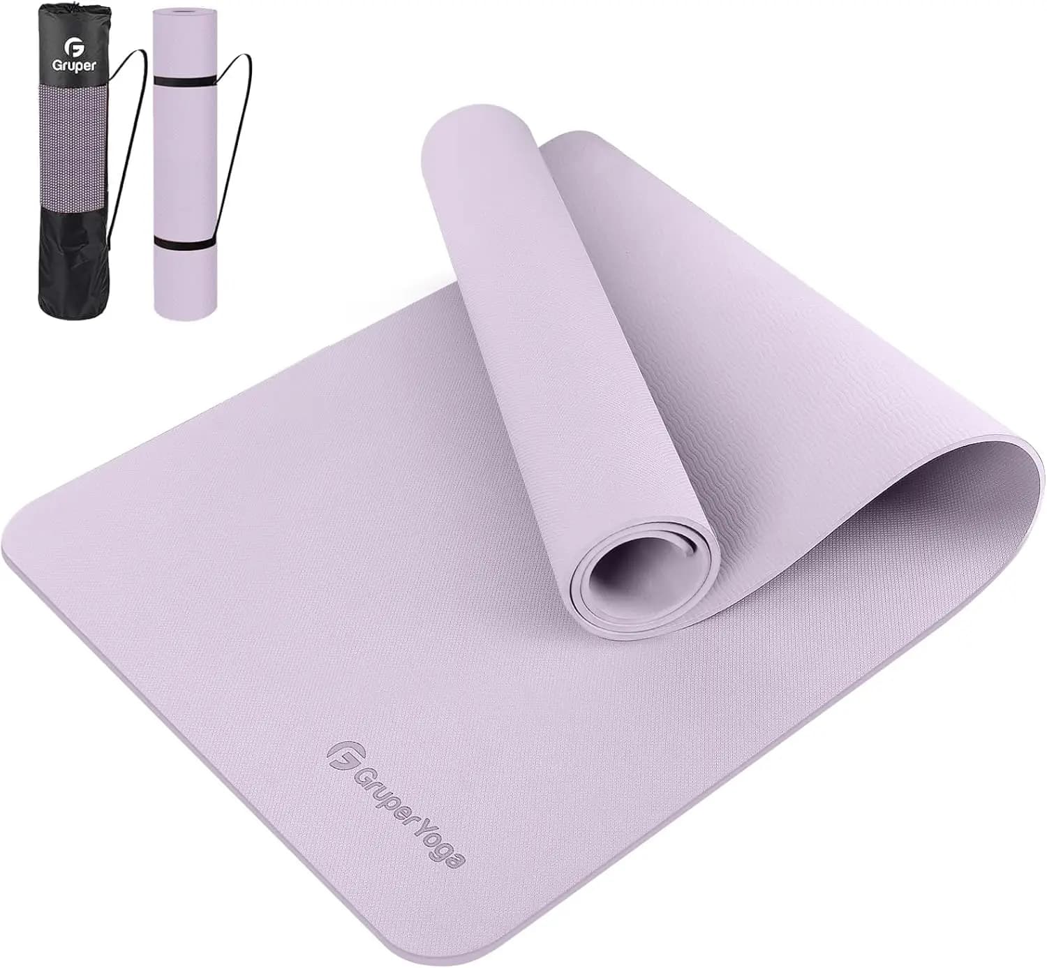 Tappetino Yoga Antiscivolo 72x24 pollici, Tappetino per Esercizi in TPE Anti-Strappo con Cinghia e Borsa per il Trasporto per Donne, Allenamento a Casa e Pilates