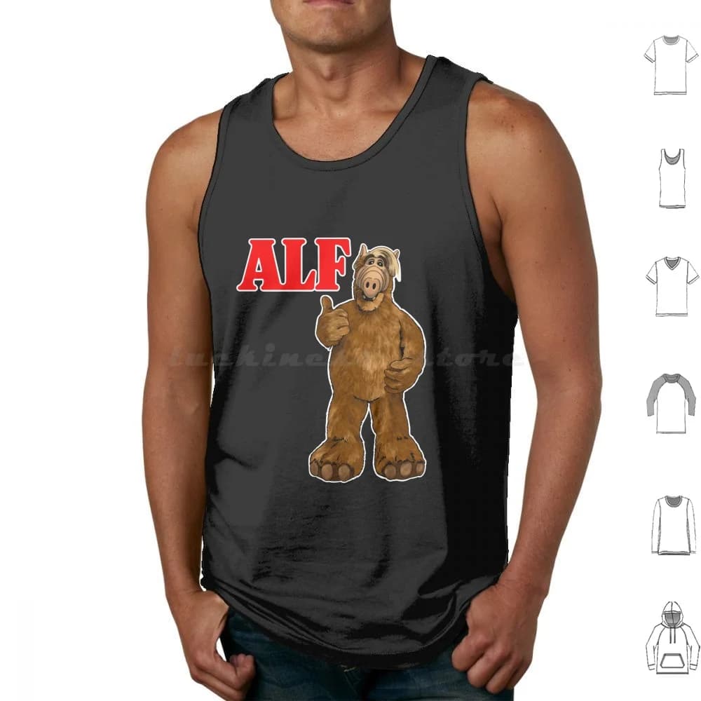 Canottiere Alf vintage anni '80 Canottiere senza maniche Alf Life Form Anni '80 Nostalgia Vintage Tv Show Sitcom