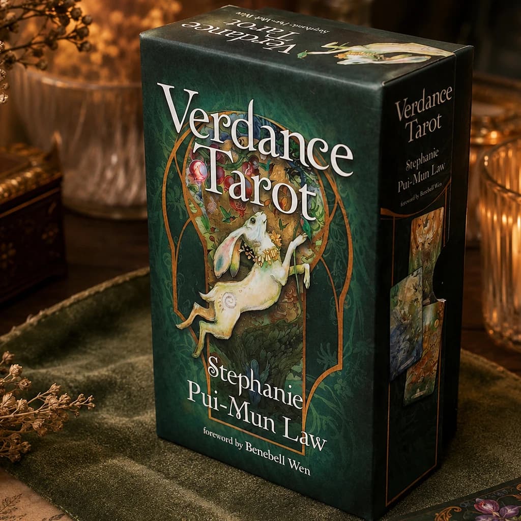 Verdance Tarot Deck in Rigid Box, 78 Pcs Lyrical Nature-Inspired RWS Tarot Cards Double-embossed Cardstock