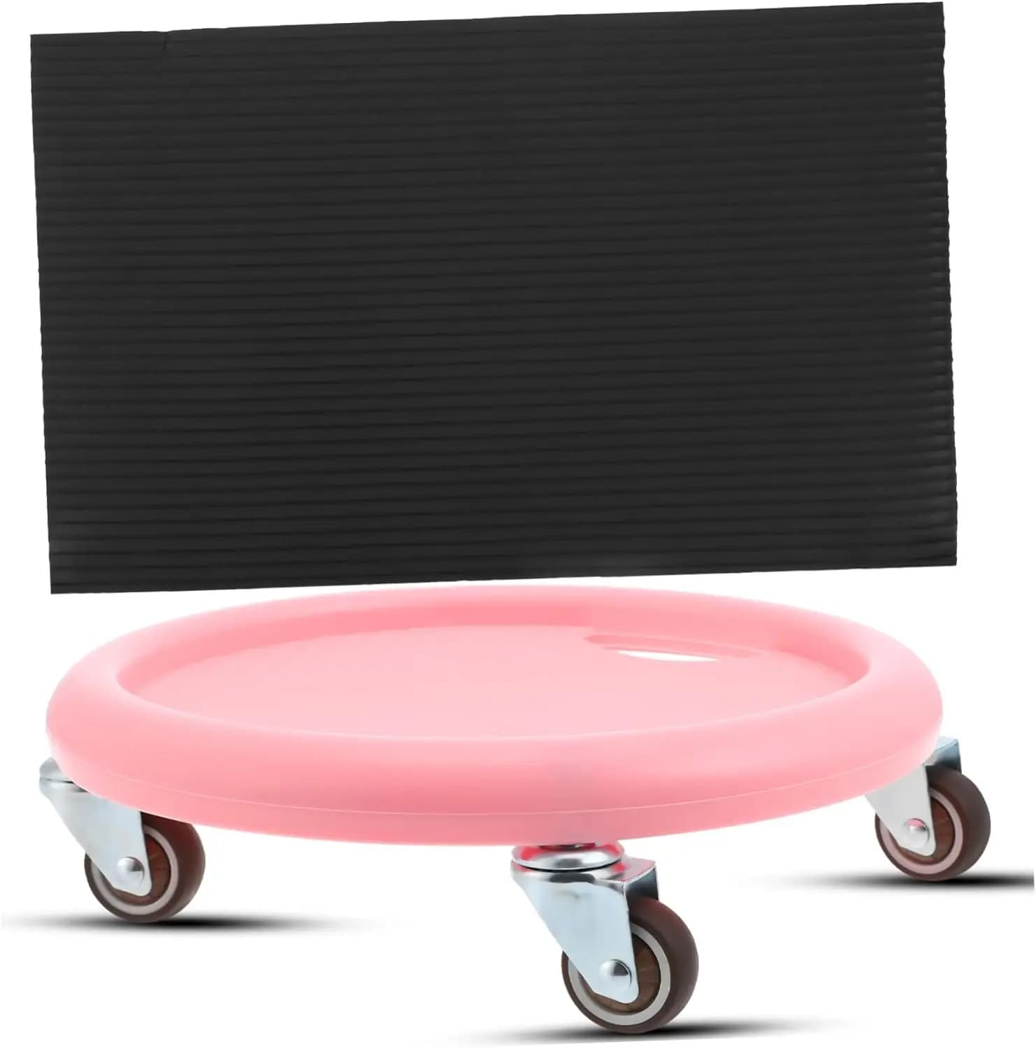 Ab Roller Wheel Abdominal Wheel Roller Trainer Fitness Equipment Gym Home Exercise Instrument with Training Bearing for Central Works