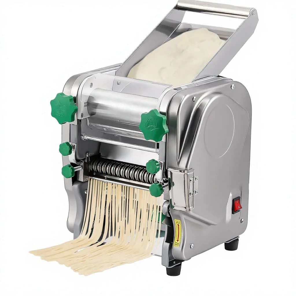 Macchina Elettrica Commerciale per Pasta 2-in-1, Impastatrice Automatica con Spessore Regolabile
