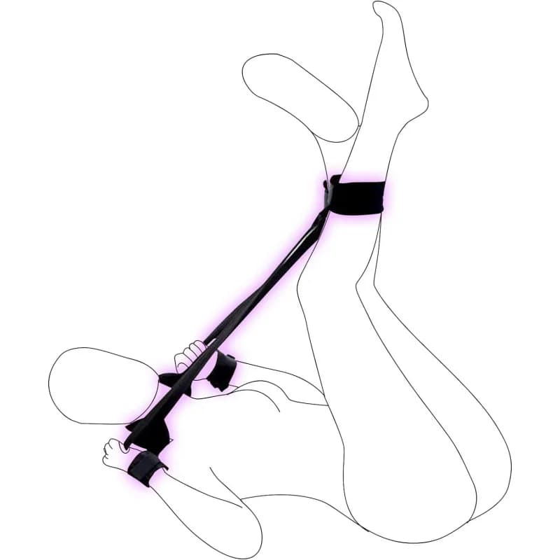 Supporto Sex Play Kit BDSM Giocattoli Polso Leg Restraint Mano Polsino alla caviglia Posizione di restrizioni del letto