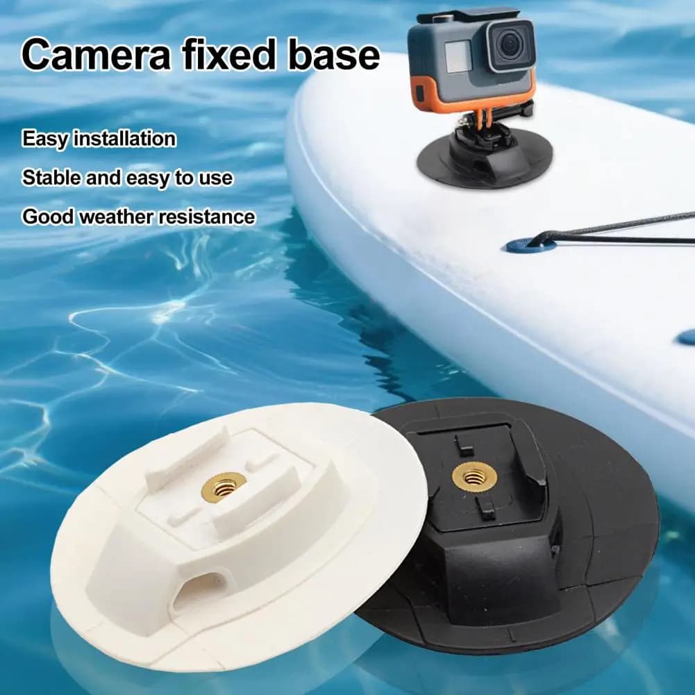 Staffa di supporto per fotocamera sportiva per tavola da surf di ricambio per base di montaggio per fotocamera da paddle da 10 cm per attività gonfiabile per kayak SUP