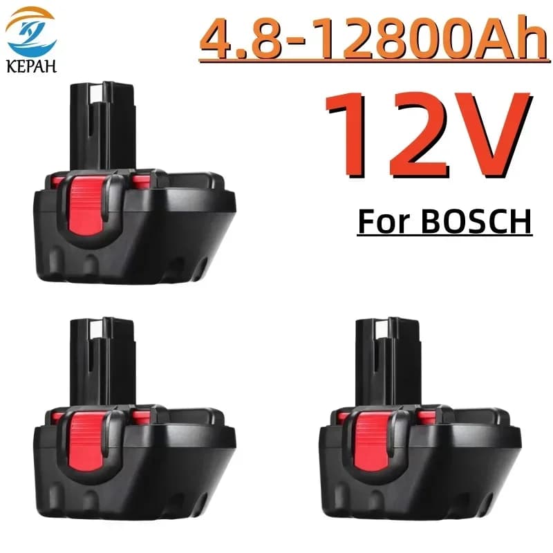 Batteria ricaricabile per cacciavite 12V 12V 12800mAh Per Bosch PSR BAT043 BAT045 BAT046 BAT049 2607335273 2607335274