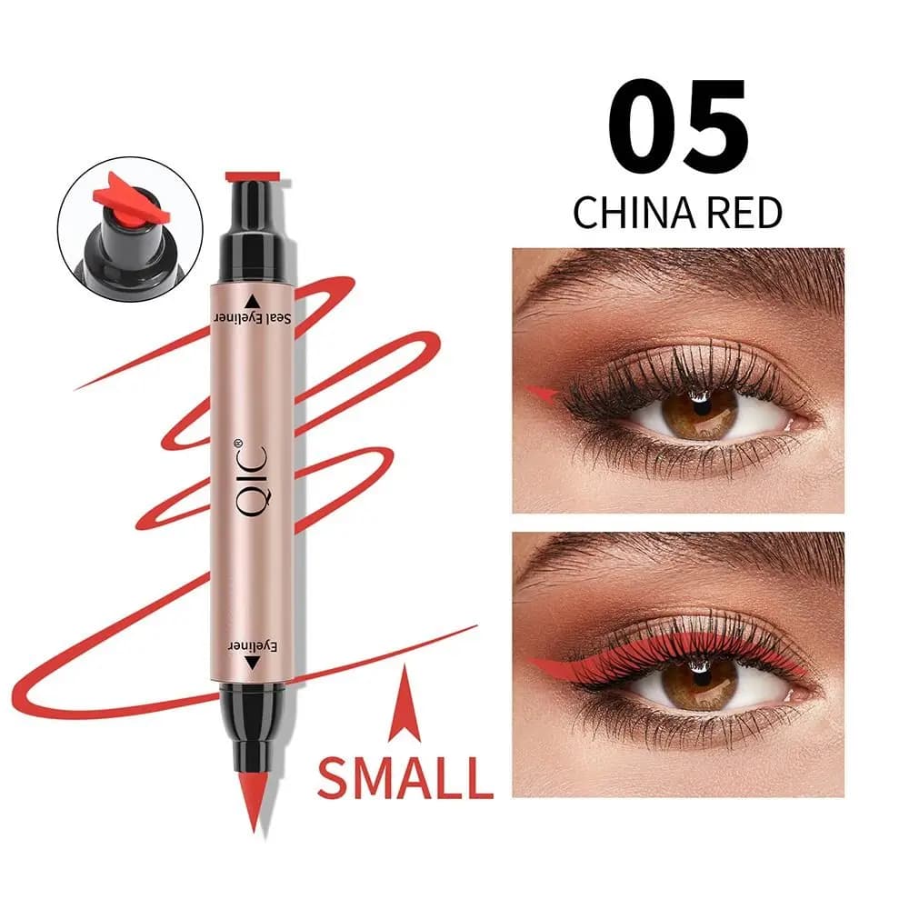 Eyeliner Stamp alla Moda a Lunga Durata, Super Sottile, Anti-sbavatura, Liquido, Strumento per Tatuaggi Occhi, Impermeabile, per Eyeliner a Ala