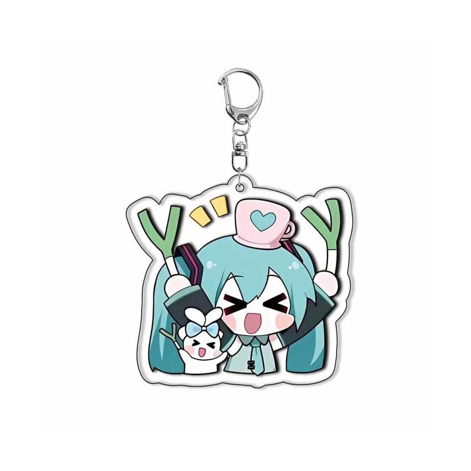 Portachiavi in Acrilico Hatsune Miku 2026, Accessori per Cosplay Anime, Portachiavi Cartoon Carino, Regalo