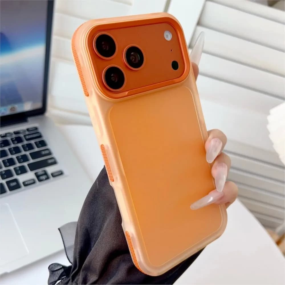Custodia di lusso traslucida Candy Armor per iPhone 17 Air 16 15 14 13 12 11 Pro Max Plus Custodia protettiva per telefono trasparente in TPU opaco antiurto Capa