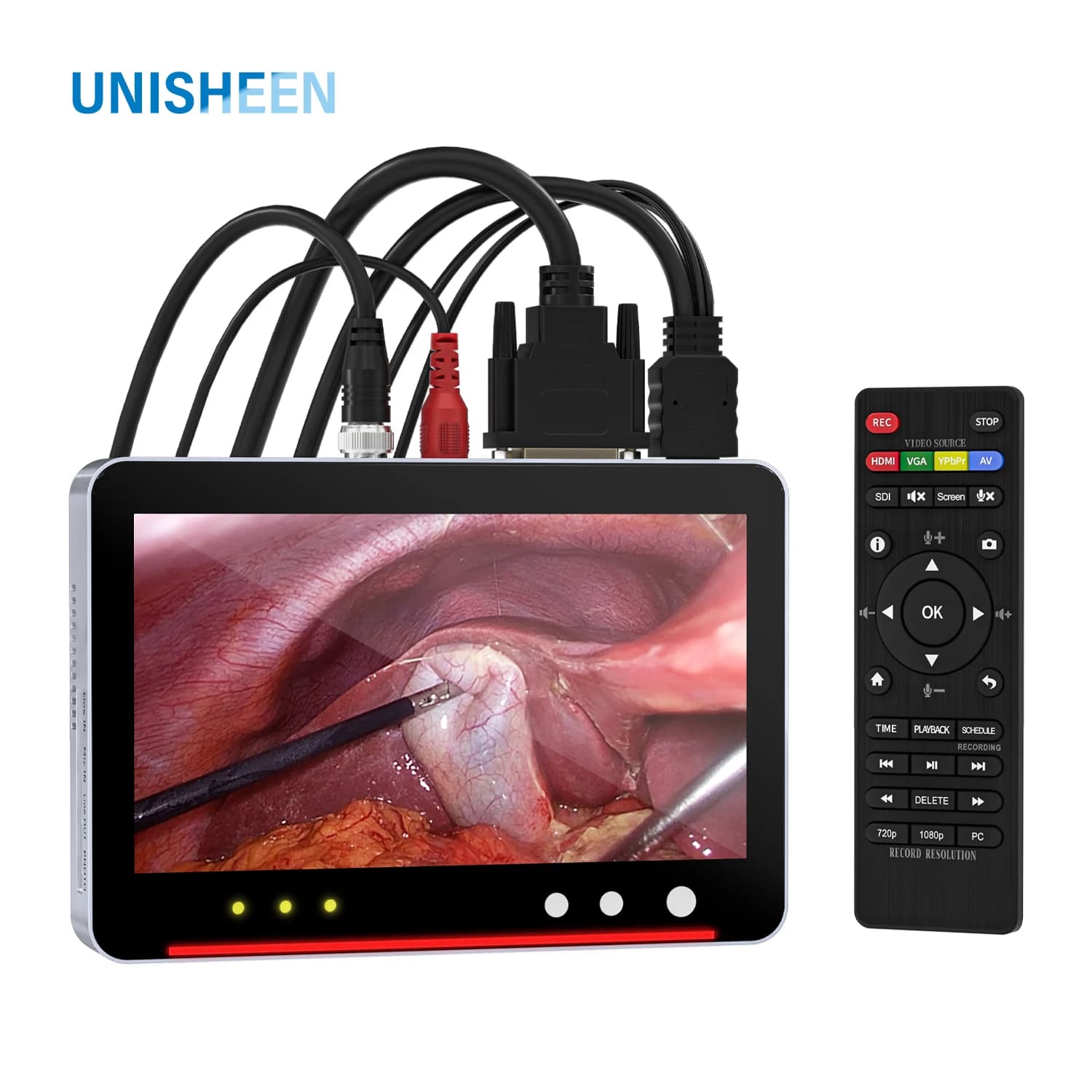 UNISHEEN Endoscopio medico Videoregistratore 4K per ginecologia e sistema di telecamere laparoscopiche Scheda di acquisizione