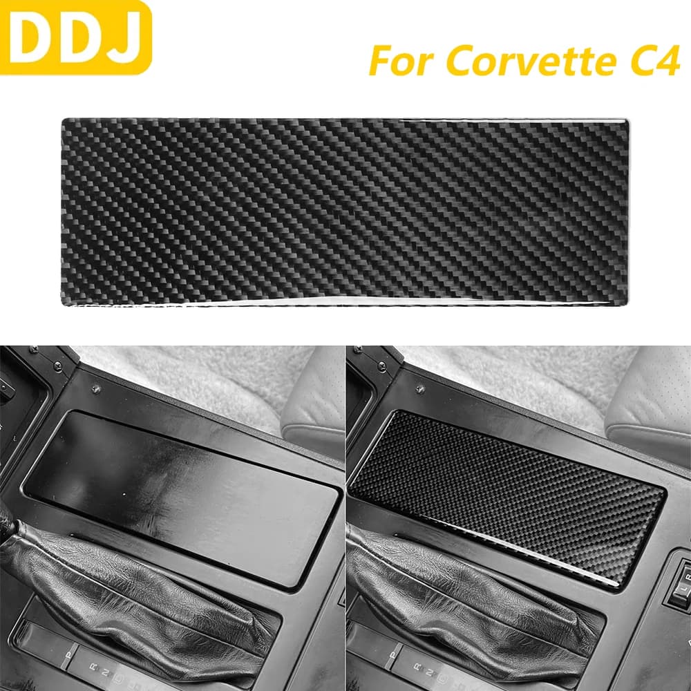 For Chevrolet Corvette C4 1983-1989 Carbon Fiber Exchange Storage Box Panel Cover Decorative Car Accessories Interior Wall decal