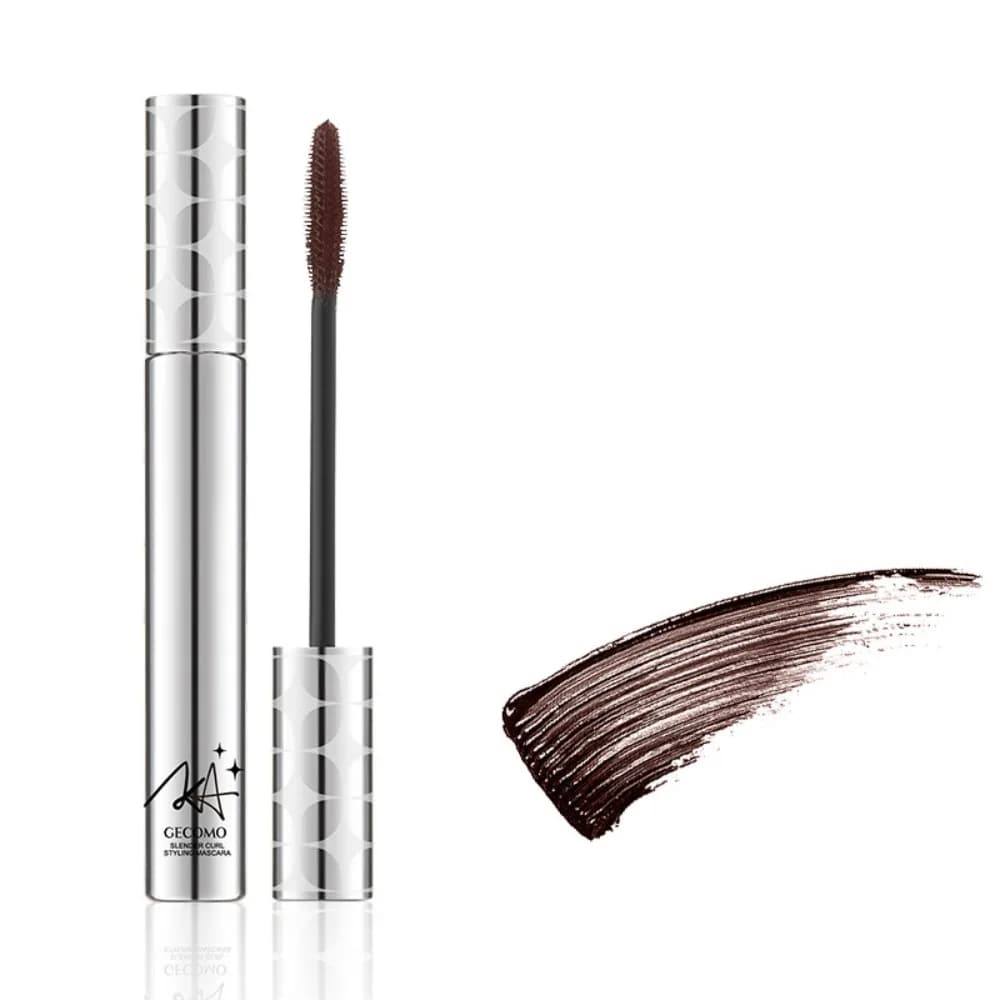 New waterproof quick drying mascara comb base for long lashes dense small silver mascara tube for women