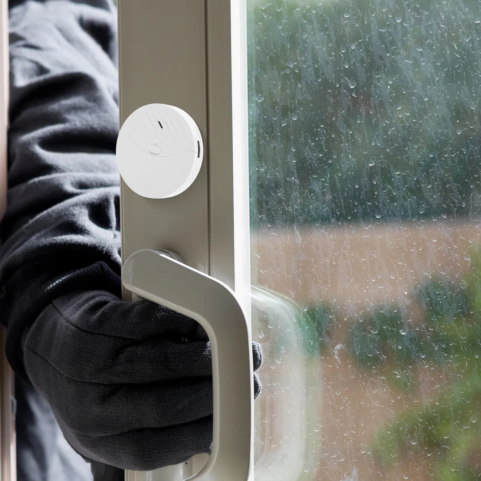 Allarme Rilevatore di Rottura Vetri e Porte 130dB, Sensore di Sicurezza per Finestre, Allarme Antifurto per Vetri