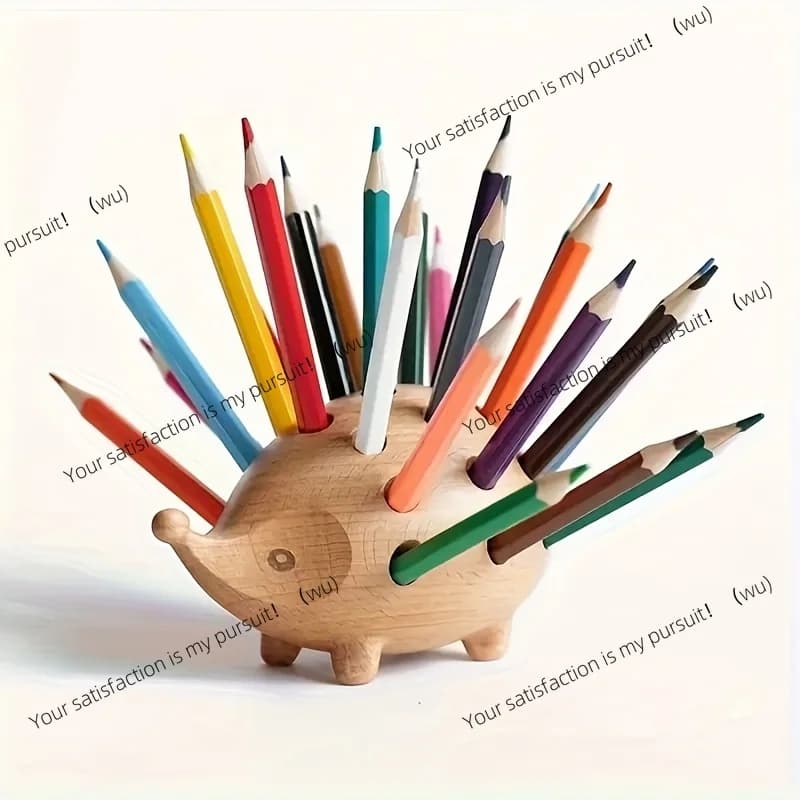 Portapenne a Forma di Riccio - Organizzatore da Scrivania Carino con Porta Matite, Contenitore Portatile per Ufficio e Scuola Regalo Perfetto!