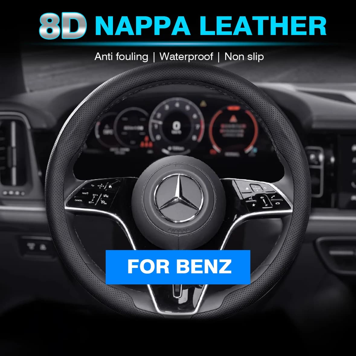 8D Car Seat Cover for Mercedes Benz ABCE VS Class GLA GLB GLC GLS SLK CLA CLS Car Accessories