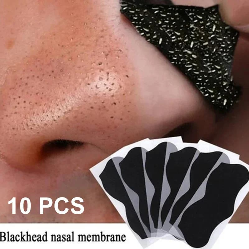 10 pcs Black Points Naso Strips Clean Deep Macchie Nasali Points For Face Stickers Mask Al Naso Shill For Acne and Head Black Naso Clean Care